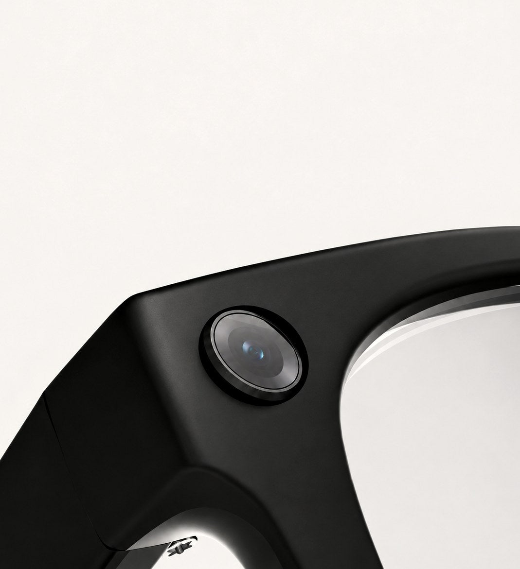 Caméra HD intégrée dans la monture des lunettes Veloria